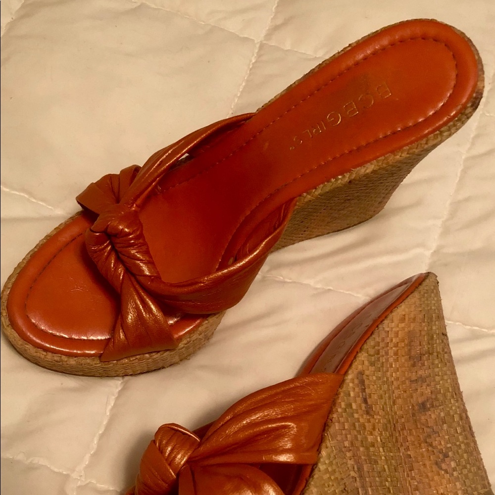 BCBGeneration tangerine platform shoes - beautiful